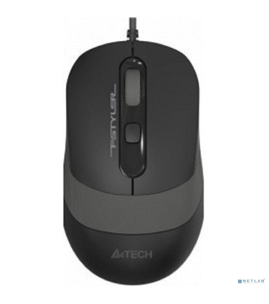 Мышь проводная A4Tech Fstyler FM10 черный/серый, 1600 dpi, USB, кнопки - 4