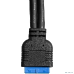 Планка портов в корпус 2xUSB 3.0 ExeGate BrctUSB3-2A (USB 3.0 20pin (IDC 20pin F) --> 2x USB 3.0 Af, кабель 20 см), фото5