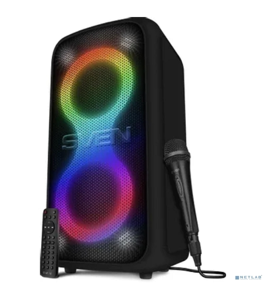 Колонка портативная SVEN АС PS-1000 черный 160W 1.0 BT/3.5Jack 8000mAh