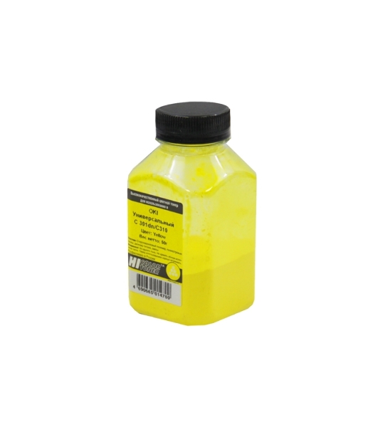 Тонер OKI Универсальный С 301dn/C310 (Hi-Color) Y, 50 г, банка