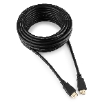 Кабель Cablexpert HDMI CC-HDMI4-10M, 19M/19M, v2.0, медь, позол.разъемы, экран, 10м, черный, пакет, фото 1