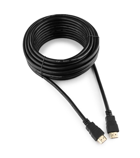 Кабель Cablexpert HDMI CC-HDMI4-10M, 19M/19M, v2.0, медь, позол.разъемы, экран, 10м, черный, пакет