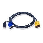 Переключатель ATEN 2L-5202UP Шнур, монитор+клавиатура+мышь Intelligent CABLE HD15M/USBAM 1.8M, фото2