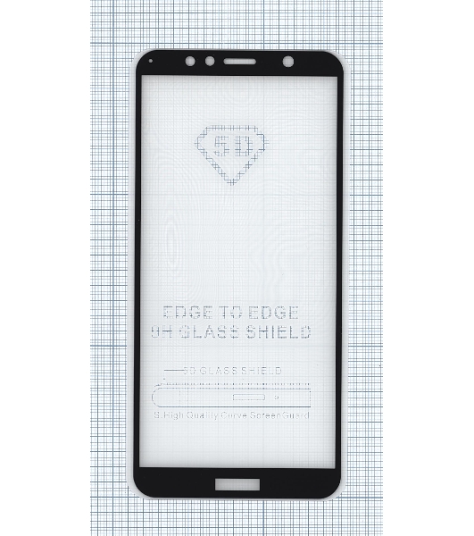 Защитное стекло 'Полное покрытие' для Huawei Honor 7Aчерный