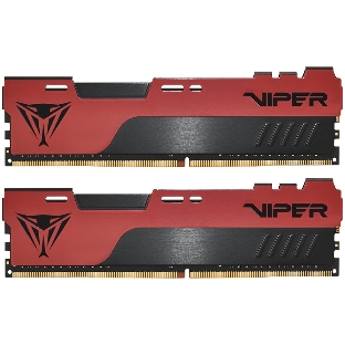 Оперативная память Patriot Viper Elite II, DDR4, 16GB (1x16 GB), 3200 MHz, CL18, DIMM, радиатор, красный, черный