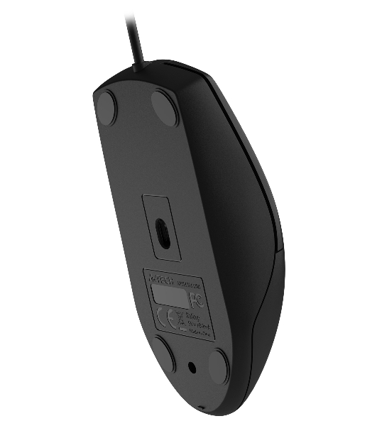 Мышь проводная A4Tech OP-330 черный, 1200 dpi, USB, кнопки - 3