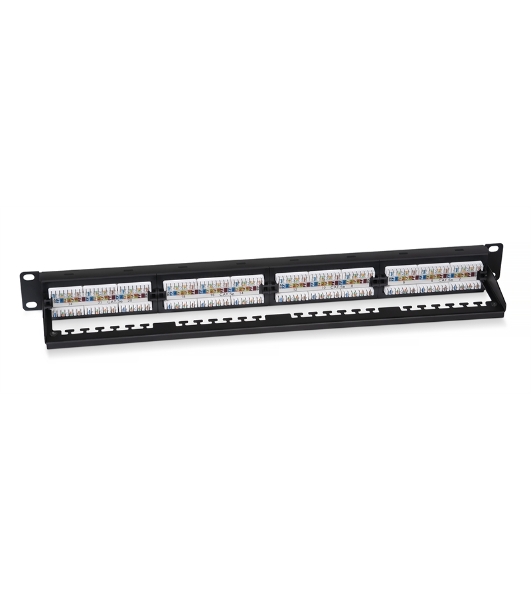Патч-панель 19' (1U) Cabeus PL2-24-Cat.5e-Dual IDC, 24 порта RJ-45, категория 5e, Dual IDC, с задним кабельным организатором, new