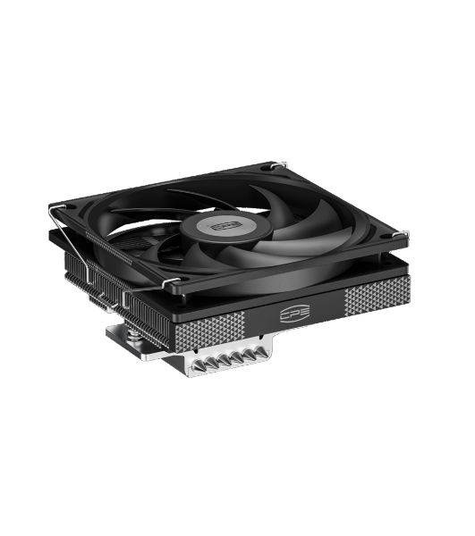 Кулер для процессора PCCooler RC600-67 (125W, 4-pin PWM, 67.5mm, Al, 4x6mm, 1x120мм, 62.5CFM, 32.5dBA, 2300RPM, S: 1851/1700/1200/115X, AM5/AM4, черный)