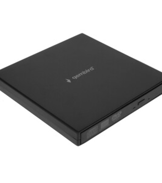 Оптический привод внешний с интерфейсом USB Gembird DVD-USB-02 пластик, черный