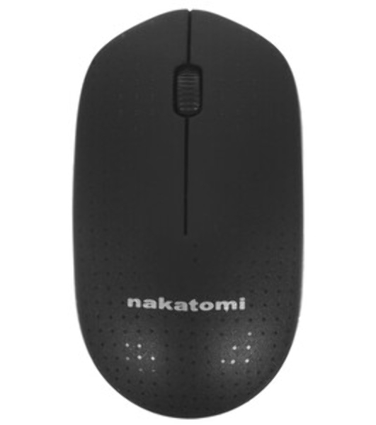 Мышь беспроводная Nakatomi MRON-02U черный, 1200 dpi, радиоканал, USB, кнопки - 3