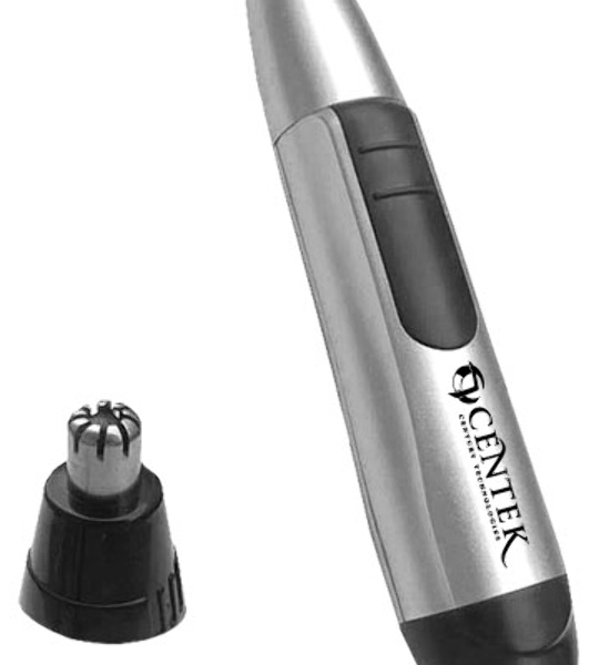 Триммер Centek CT-2180 (серый/черный) для носа и ушей, питание 1хАА (в комплекте не поставляются)