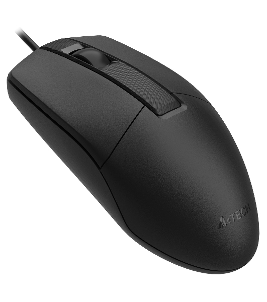 Мышь проводная A4Tech OP-330 черный, 1200 dpi, USB, кнопки - 3