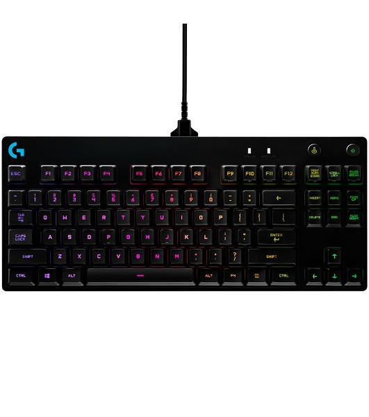 Клавиатура Logitech Gaming PRO проводная, USB Type-A, чёрный