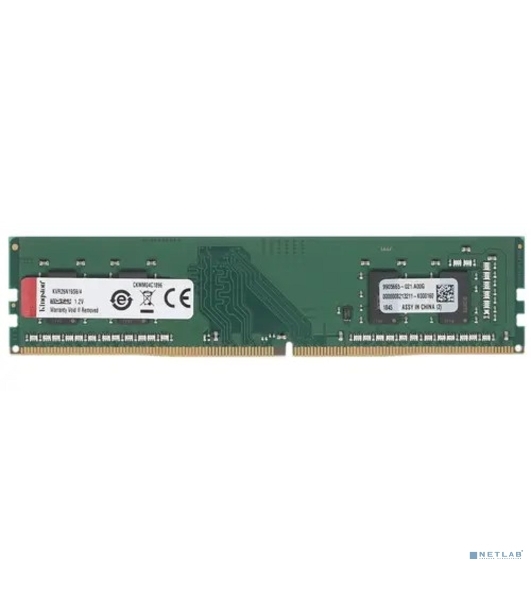 Оперативная память Kingston ValueRAM, DDR4, 4GB (1x4GB), 2666MHz, CL19, DIMM