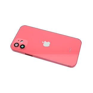 Задняя крышка (корпус) в сборе с рамкой для Apple iPhone 12 красная