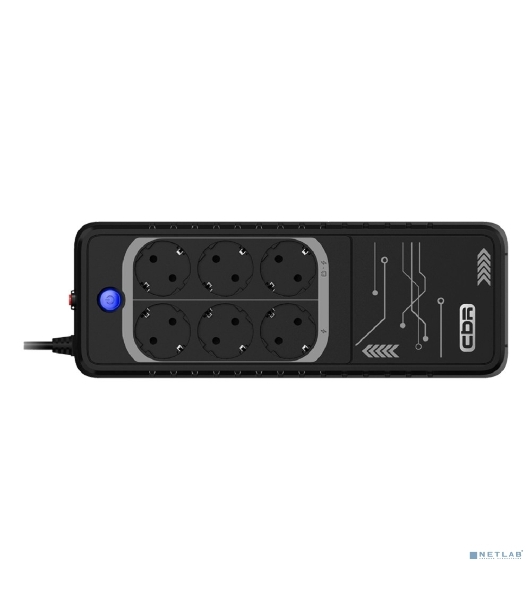 ИБП CBR LGT-650H-6F-LDB Offline 650VA/360W 5Ah12V 6 x Shuko+ Breaker