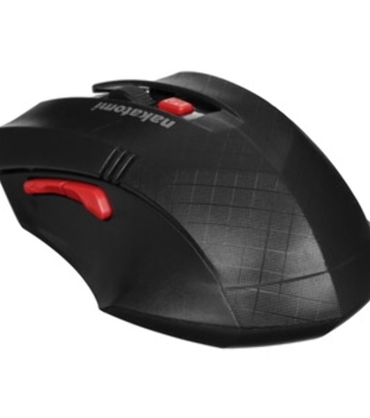 Мышь беспроводная Nakatomi MRON-04U черный, 1600 dpi, радиоканал, USB, кнопки - 6