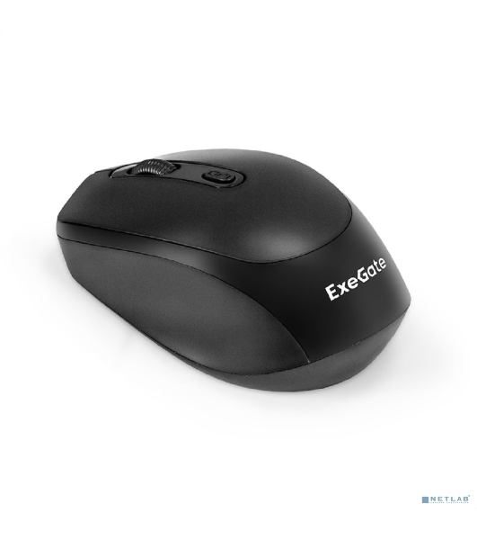 Мышь беспроводная ExeGate Professional Standard SR-9005 черный, 1200 dpi, радиоканал, USB, кнопки - 4