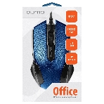 Мышь проводная Qumo Office M14 синий, 1000 dpi, USB, кнопки - 3, фото2