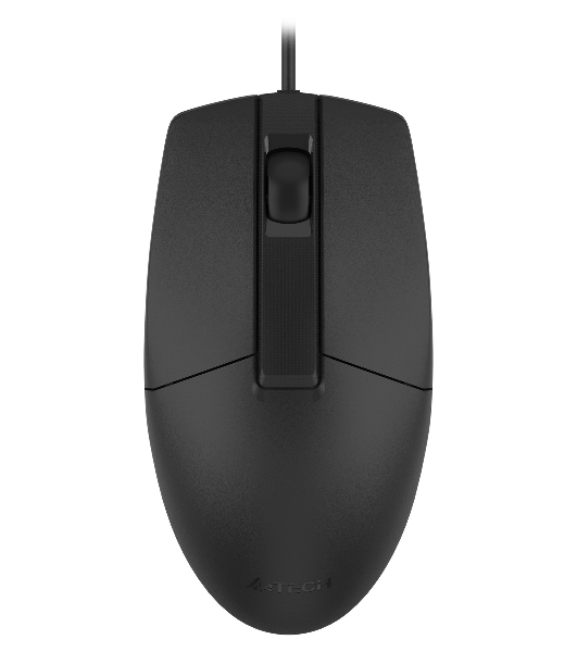 Мышь проводная A4Tech OP-330S черный, 1200 dpi, USB, кнопки - 3