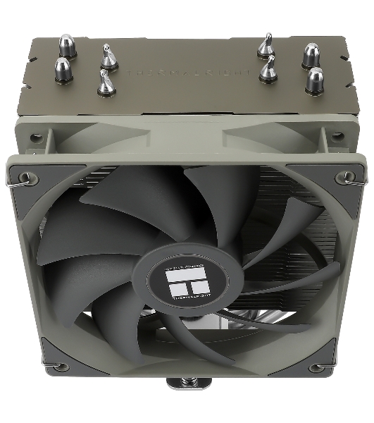 Кулер для процессора Thermalright Assassin Spirit 120 V2 серебристый/черный/серый (4-pin PWM, 154мм, Al/Cu, 4x6мм, 1x120мм, 66.17CFM, 25.6dBA, 1500RPM, S: 1851/1700/1200/115X, AM5/AM4)