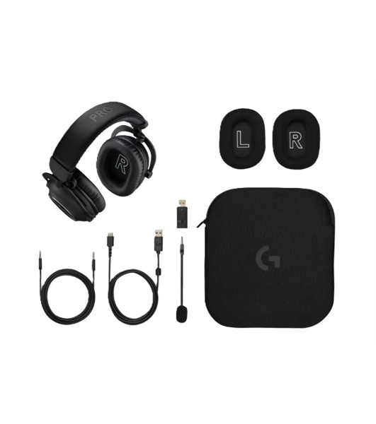 Гарнитура Logitech G PRO X 2 LightSpeed чёрный, беспроводная + проводная, радиоканал, до 50 ч