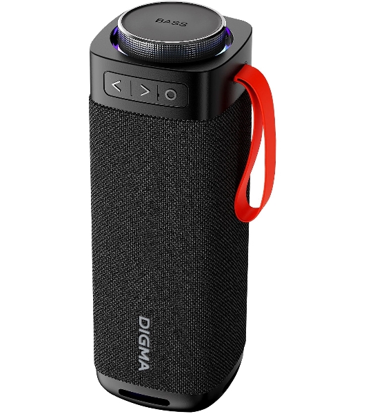 Портативная колонка Digma D-PS1522 черный 60W 2.0 BT 10м 3000mAh
