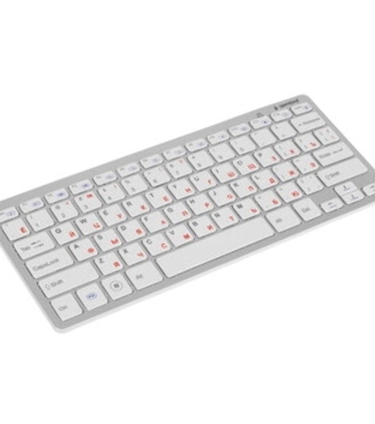 Комплект клавиатура+мышь Gembird KBS-7001-RU беспроводной, USB, 1600 DPI, белый