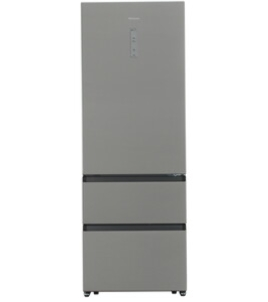 Холодильник Hisense RT641N4ACE серый, двухкамерный, 366/169, морозилка снизу, No Frost