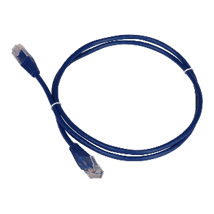 Патч-корд LANMASTER TWT UTP cat.5e, с заливными колпачками, 1.5 м, синий