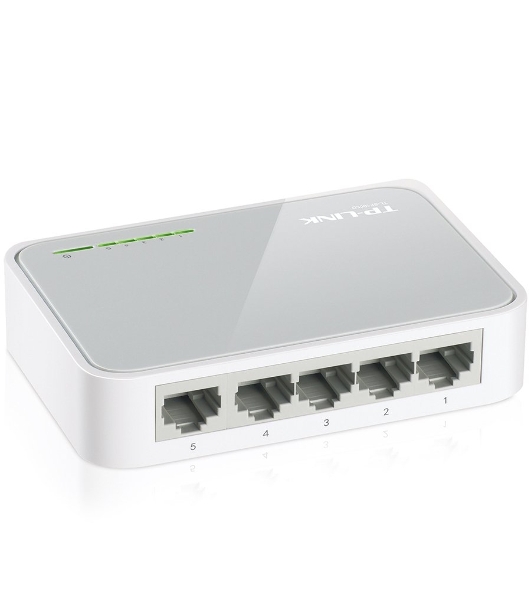 Коммутатор TP-Link SOHO TL-SF1005D Коммутатор 5-port 10/100M mini Desktop Switch, 5 10/100M RJ45 ports, Plastic case