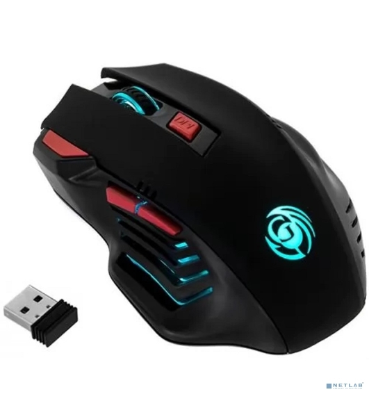 Мышь беспроводная Dialog Gan-Kata MRGK-14UR черный, 1600 dpi, радиоканал, USB, кнопки - 6