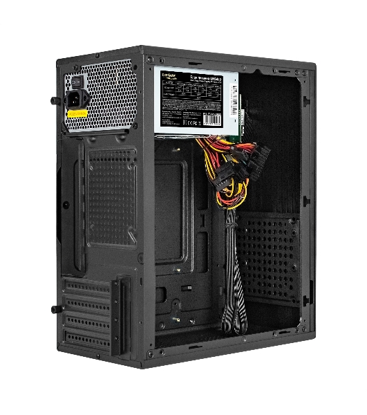 Компьютерный корпус Minitower ExeGate BAA-308MU2-UNS450 (mATX, БП UNS450 с вент. 12см, 1хUSB+2хUSB 3.0, HD Audio, черный)