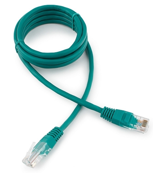 Патч-корд UTP Cablexpert cat.5e, 1.5м, литой, многожильный, зеленый