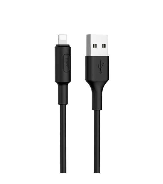 Кабель USB 2.0 HOCO X25, AM/Lightning M, черный, 1м