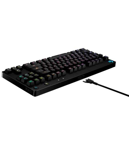 Клавиатура Logitech Gaming PRO проводная, USB Type-A, чёрный