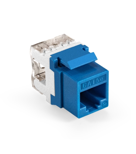 Модуль-вставка Keystone Jack RJ-45 ExeGate KJ-8P8C-U-C5e-180-Dual (Кат.5e, неэкранированная, 180 градусов, IDC Krone/110)