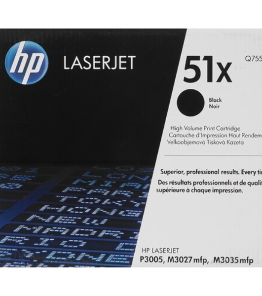 Картридж лазерный контрактный HP LaserJet Q7551XC Contract Black Print Cartridge