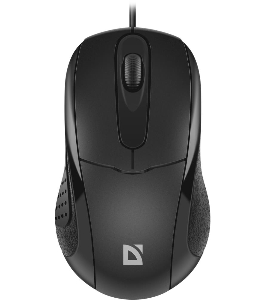 Мышь проводная Defender Standard MB-580 черный, 1000 dpi, USB, кнопки - 3