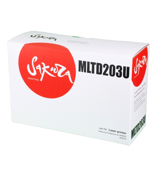 Картридж лазерный Sakura MLTD203U для Samsung,ProXpress SL-M4020, M4070, черный, 15 000 к.