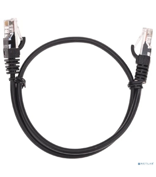 Патч-корд U/UTP Rexant cat.5e, RJ45-RJ45, 26AWG, ZH нг(А)-HF, черный, 0,5 м