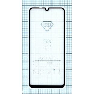 Защитное стекло 'Полное покрытие' Huawei Y8p черный