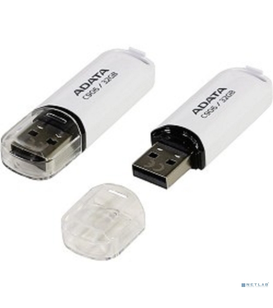 Флешка USB ADATA C906 (AC906-32G-RWH), 32Gb, USB 2.0, R/W 15/5, белый