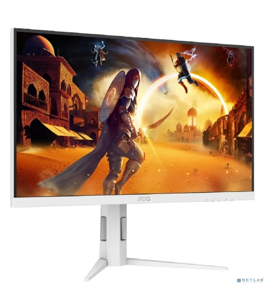 Монитор 27' AOC Q27G4/WS Fast IPS 2560x1440, 200 Гц, 1 мс, 16:9, 450 кд/м², DP 1.4, HDMI 2.0, DisplayHDR 400, белый