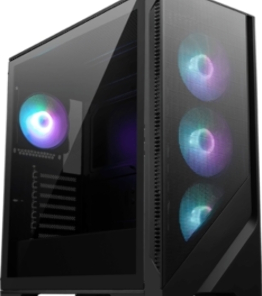 Корпус MSI MAG FORGE 320R Airflow, Midi-Tower, чёрный, 4 x 120 мм