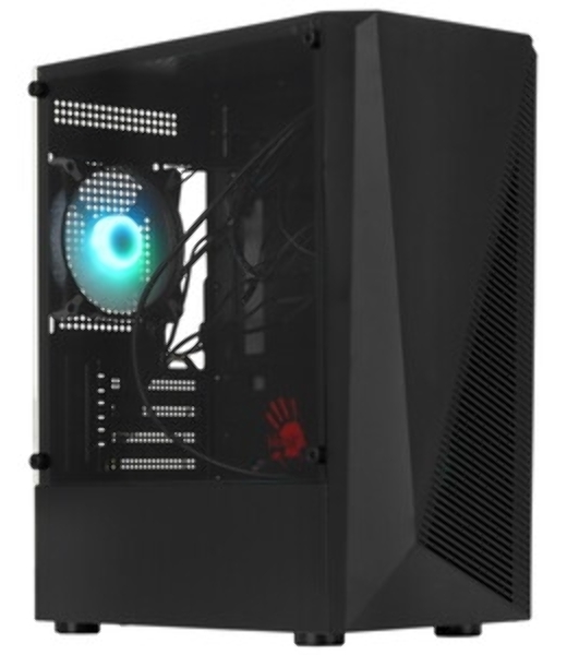 Компьютерный корпус Bloody BD-CC102F черный без БП mATX 2x120мм 2xUSB 2.0 1xUSB 3.0 audio bott PSU