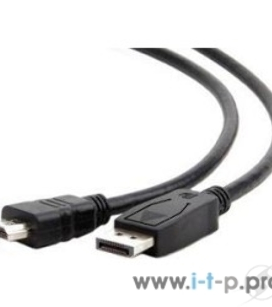 Кабель DisplayPort-HDMI Gembird/Cablexpert 1,8м, 20M/19M, черный, экран, пакет