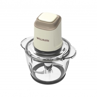 Измельчитель Willmark WMC-5288 (400Вт., стекл. чаша 1,2л., двойн. лезвия., рез. основание) (Кремовый