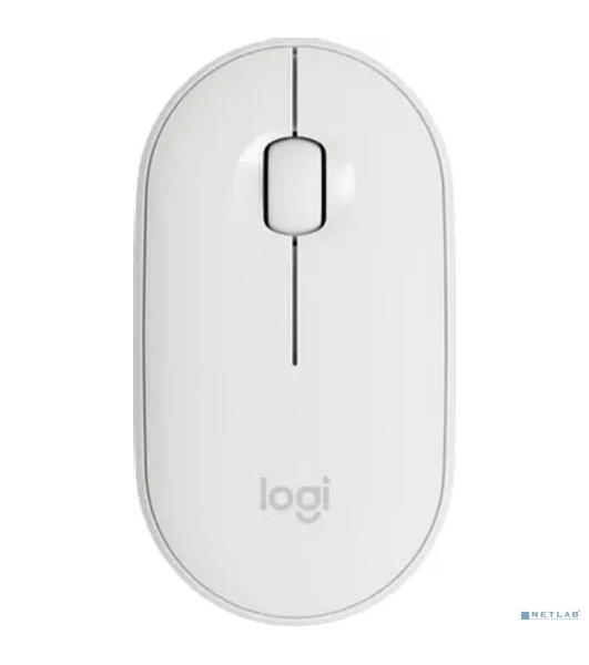 Мышь беспроводная Logitech Pebble M350 белый, 1000 dpi, радиоканал, Bluetooth, USB, кнопки - 3