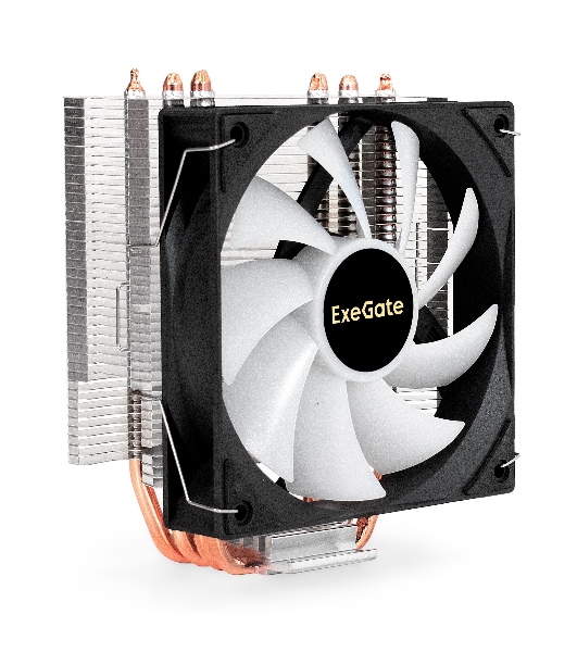 Кулер ExeGate Wizard EXX400V3-PWM.FRGB алюминий/медь, 1800 об/мин, 33 дБ, 4 pin, 140 Вт